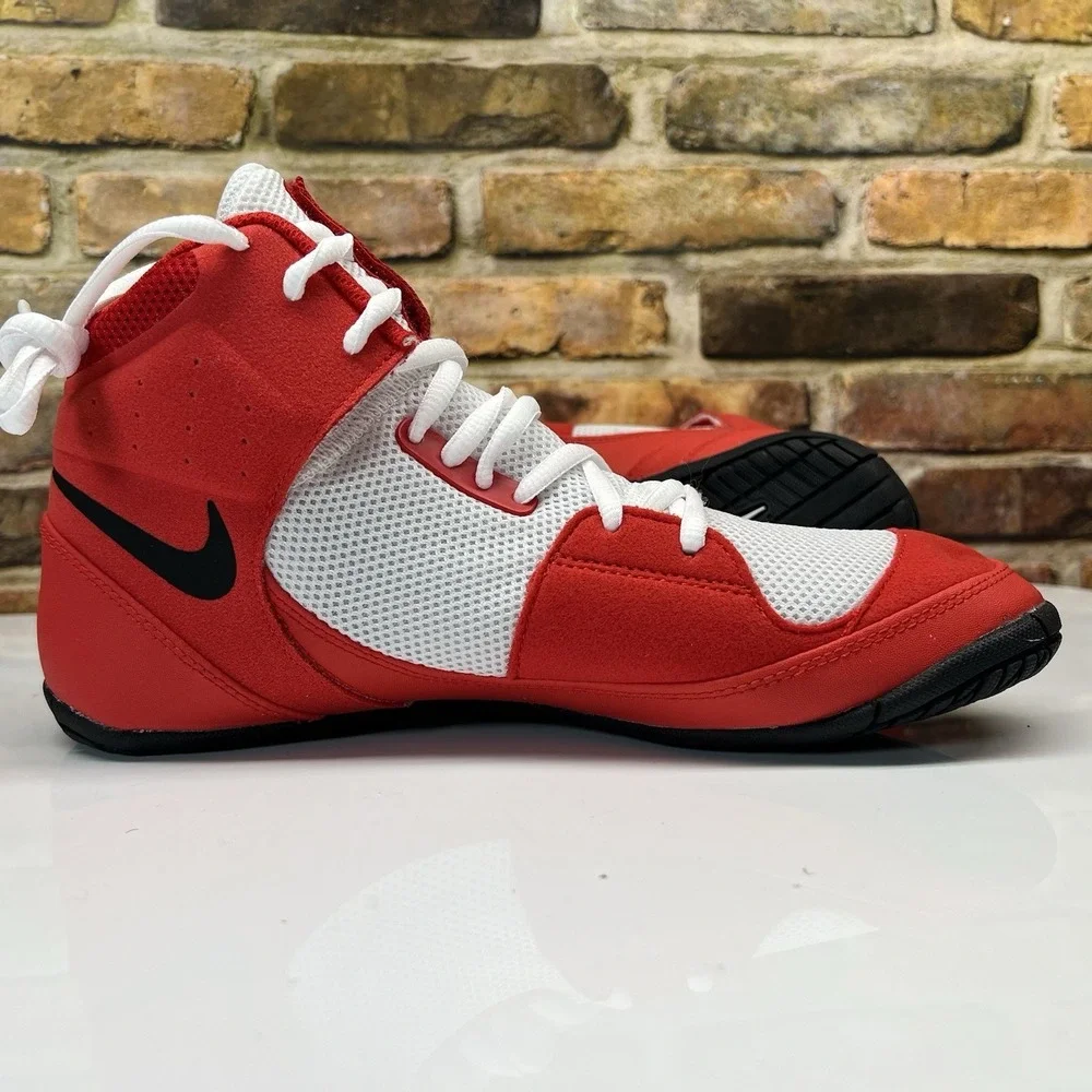 Nike Fury Wrestling MMA Mens Size 10.5 Shoes University Red White Black